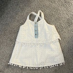 Adorable 7 for All Mankind, white tank top for 3/6 month
